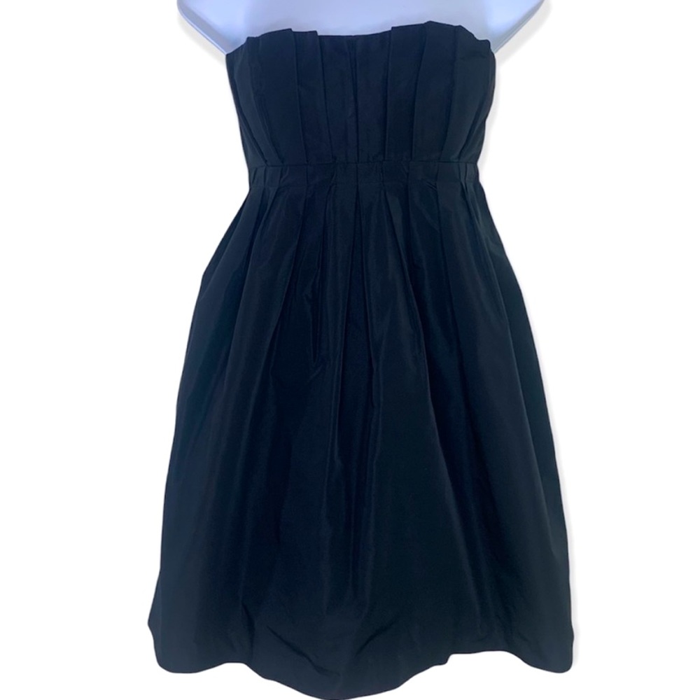 Pleated Taffeta Cocktail Dress